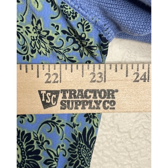 Vintage Womens Y2K Joan Leslie 1X Blue Floral Button Cardigan Sweater Cottage - Picture 3 of 7